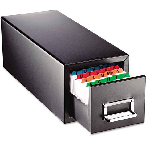 metal index card file boxes|5x8 metal index card box.